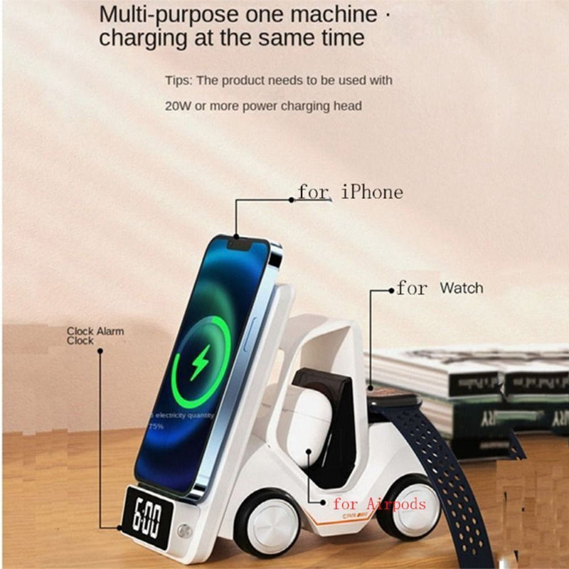 ForkLift Design Wireless Charger and Clock - 50% OFF Storewide Today Only